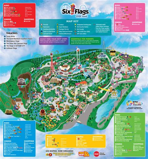 Plotting Your Path: Using the Six Flags Magic Mountain Map 2022